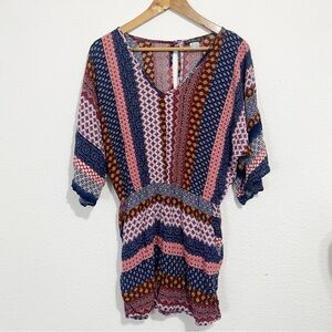 VENUS Bohemian Multicolor Patterned Romper Medium